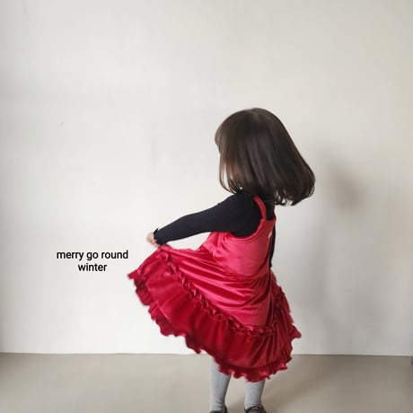 merrygoround/18. velvet one-piece XS-2XL