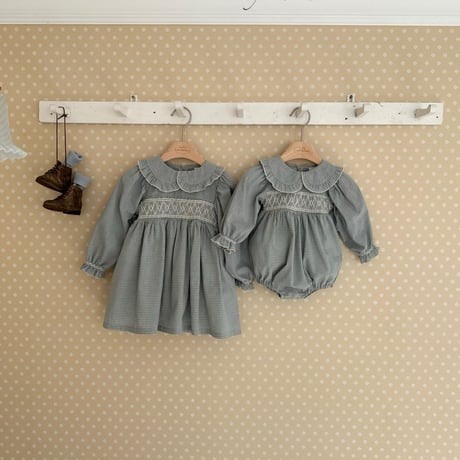 monbebe/24. milla smoke one-piece S(1-2Y)-XL(7-8Y)
