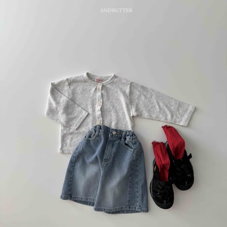andbutter/53. Line Bermuda Denim JS-JM