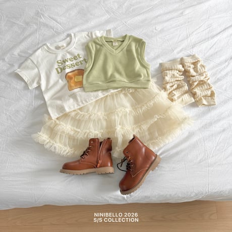 ninibello/3. dessert half t T-shirt XS-XL