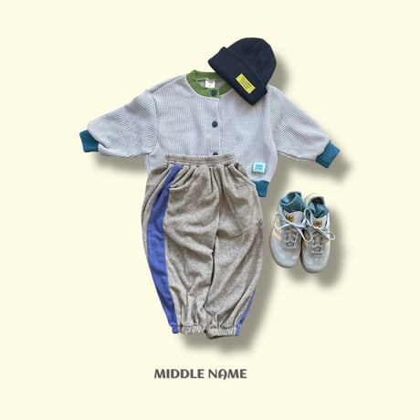 middlename/51. two color block cardigan S-XL