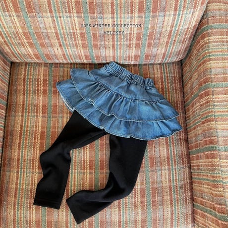 melikey/67. denim kangkang skirt leggings XS-XL