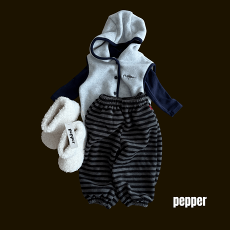 pepper/21. hood vest pollar XS-XL