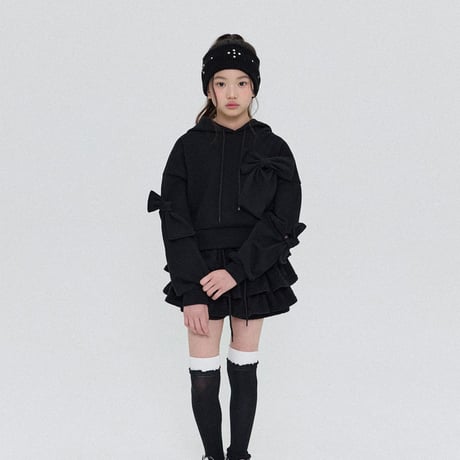 forkchips/23. loss ribbon hood T-shirt M-XL