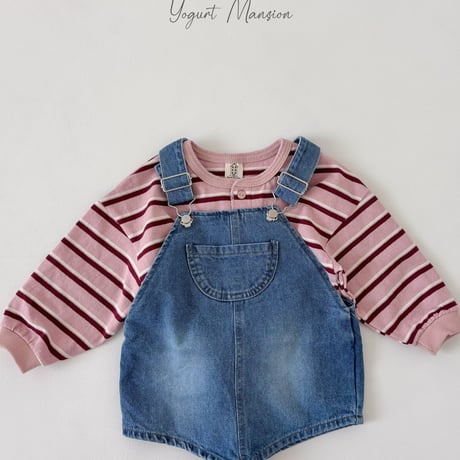 yogurtmansion/18. denim overalls pants XS-XL