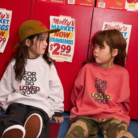 blackbean/45. love man-to-man S-XL