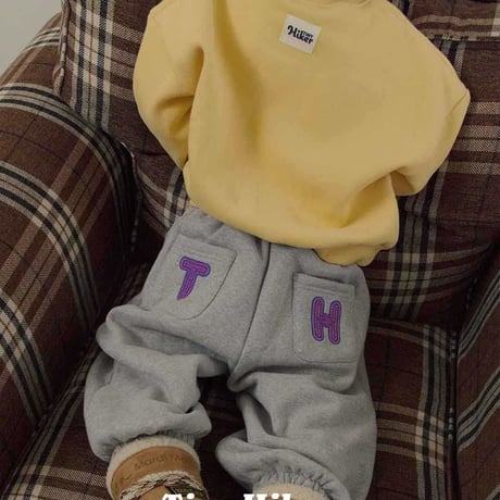 tinyhiker/22. tie embroidery jogger pants XS-XL