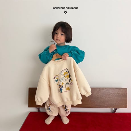 gou/79. go  you cartoon man-to-man XS(2-3Y)-XL(6-7Y)