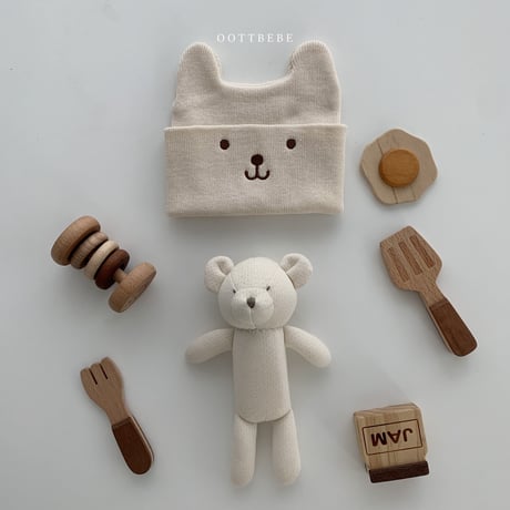 oottbebe/15. bear beanie FREE(3M-2Y)
