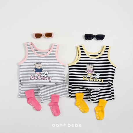 oottbebe/61. holly day sleeveless updown set XS(1-2Y)-XL(6-7Y)