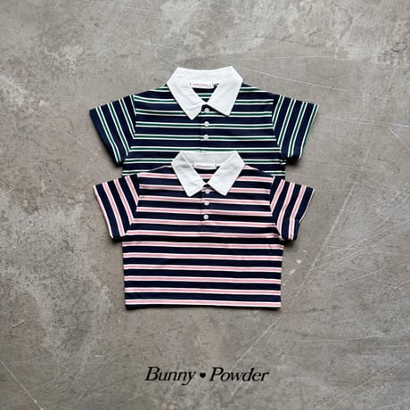 bunnypowder/187. summer collar T-shirt 2XL-4XL