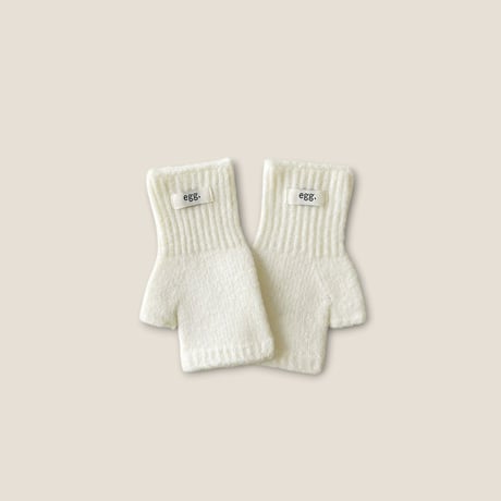 dudie/132. egg half gloves knit FREE