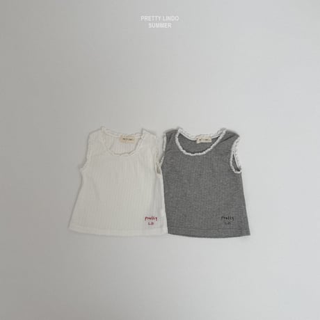 lindo/38. lace T sleeveless XS-XL