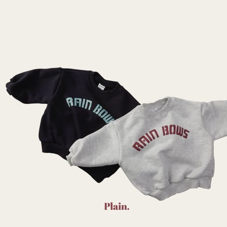 plain/31. rainbow man-to-man XS-XL