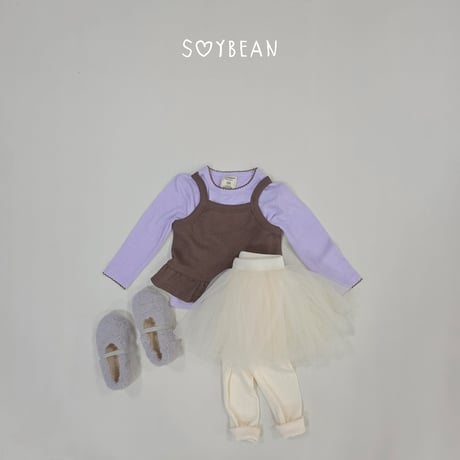 soybean/19. plan ) fril rayerd sleeveless XS-XL