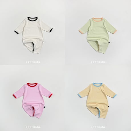 oottbebe/3. modal heart suit + rabbit bonnet set S(0-6M)-M(6-12M)
