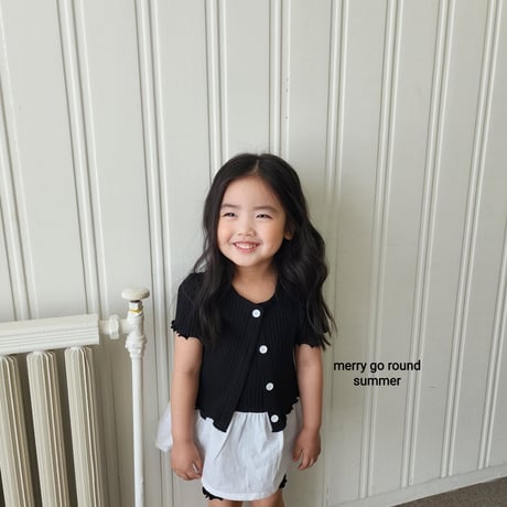 merrygoround/36. half t 3 set cardigan XS-2XL