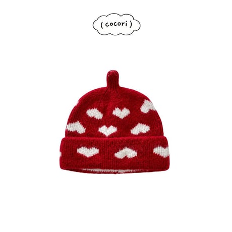 nightbebe/32. coco heart beanie FREE(52CM)