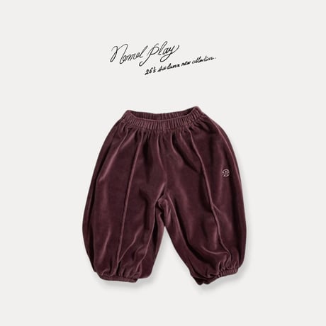 normalplay/62. vellua crop jogger pants 12M-L