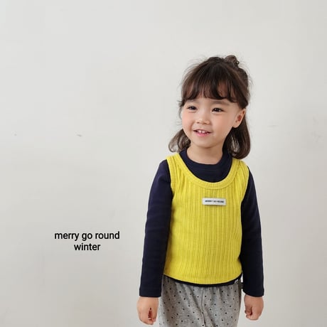 merrygoround/29. winter sleeveless set XS-2XL