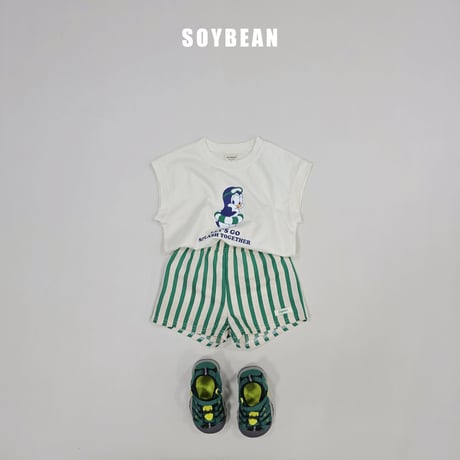 soybean/180. plan ) Penguin vacance updown set XS-XL