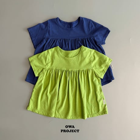 owa/15. shirring T-shirt S-XL