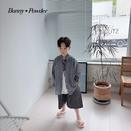 bunnypowder/79. milk check shirt S-XL