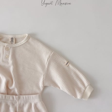 yogurtmansion/11. waffle T-shirt XS-XL