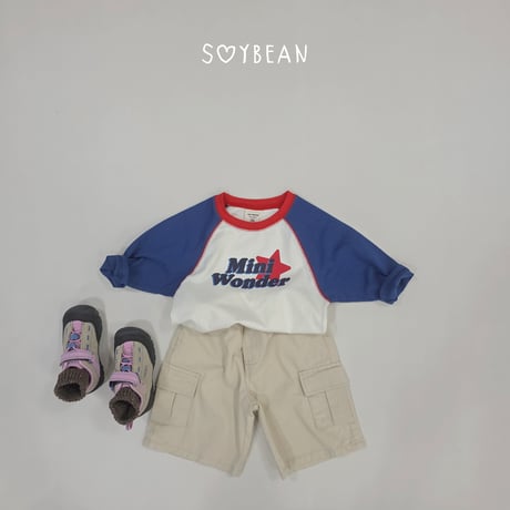 soybean/104. plan ) mini wonder raglan T-shirt XS-XL