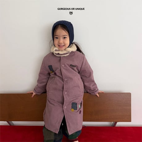 gou/114. osyare long coat JS(8-9Y)-JL(10-11Y)
