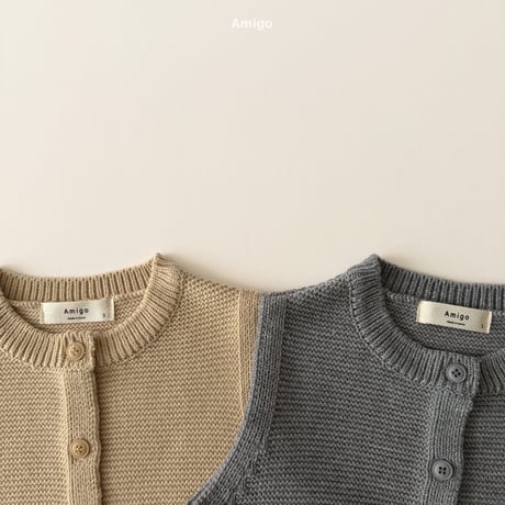 amigo/40. knit vest XS-XL