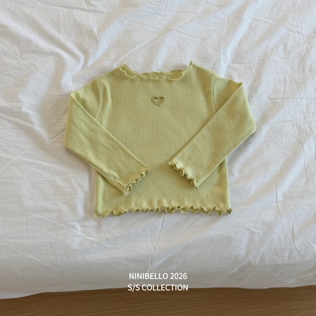 ninibello/8. heart punching ailet T-shirt XS-XL
