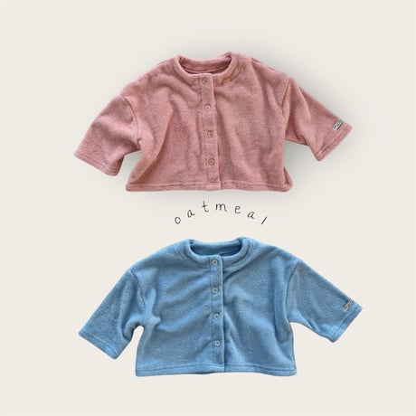 oatmeal/26. bebe terry cardigan S-M