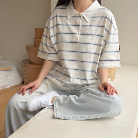 ninibello/134. adult ) Pawky collar T-shirt FREE