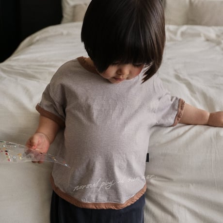 normalplay/30. zanzan half t T-shirt 12M-L