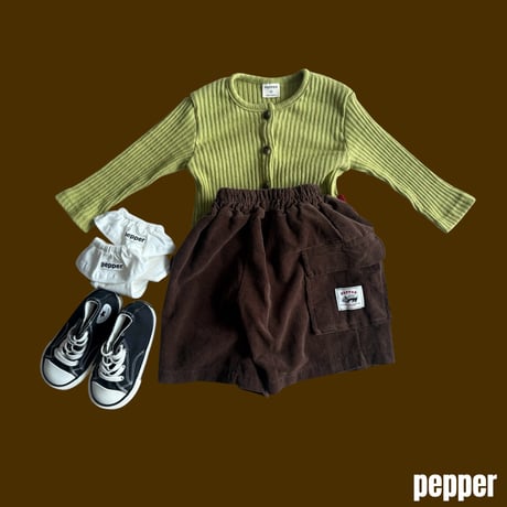pepper/41. coco corduroy bermuda  XS-XL