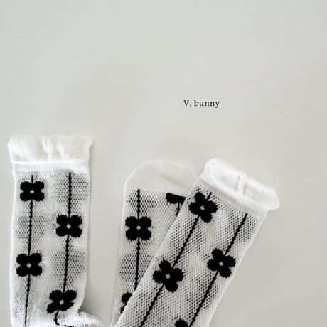 vbunny/25. flower socks set FREE(32CM)