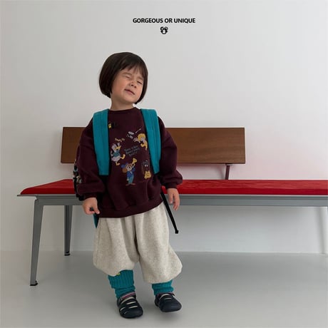 gou/80. go  you cartoon man-to-man JS(8-9Y)-JL(10-11Y)