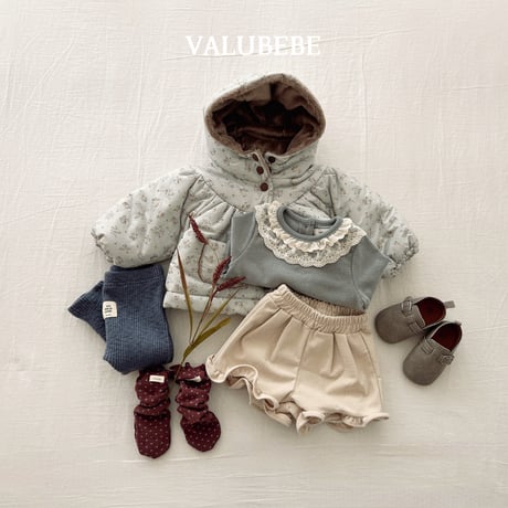valubebe/64. corduroy fril half pants 6M-S