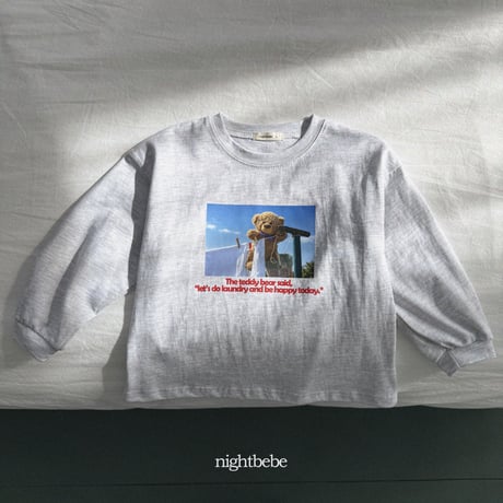 nightbebe/15. bear bear T-shirt XS-XL