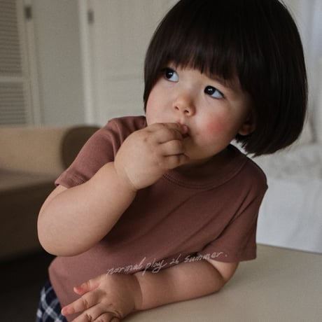 normalplay/19. bodle half t T-shirt 12M-XL
