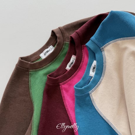 ellymolly/118. raon two color ragran T-shirt 3-11
