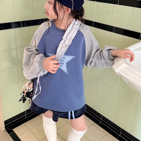 comma/36. star ragran T-shirt 160-170
