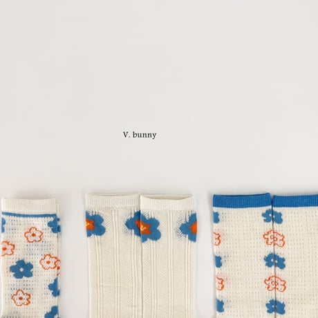 vbunny/26. flower socks set FREE(32CM)