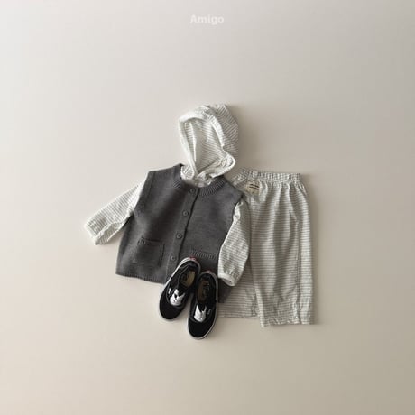 amigo/40. knit vest XS-XL