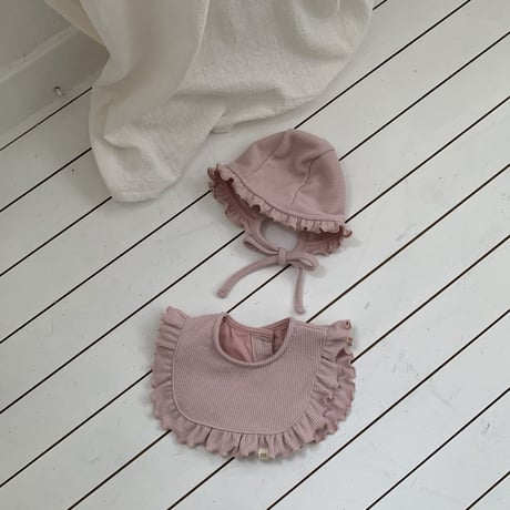 bebeholic/49. fril bonnet set FREE