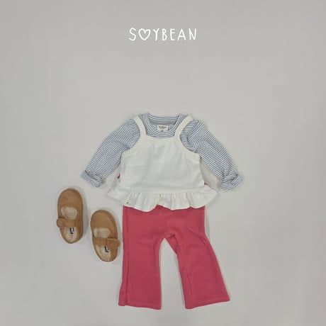 soybean/19. plan ) fril rayerd sleeveless XS-XL