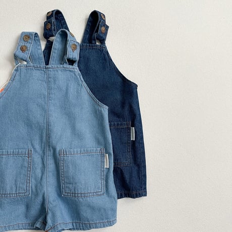 minirobe/8. distressed denim overalls  S-XL