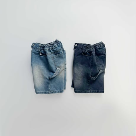 fromi/5. Carpenter half denim pants S-XL