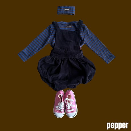 pepper/39. coduroy short overalls  XS-XL